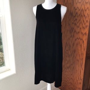 🔥 Gap black velvet sleeveless midi dress NWT🌺